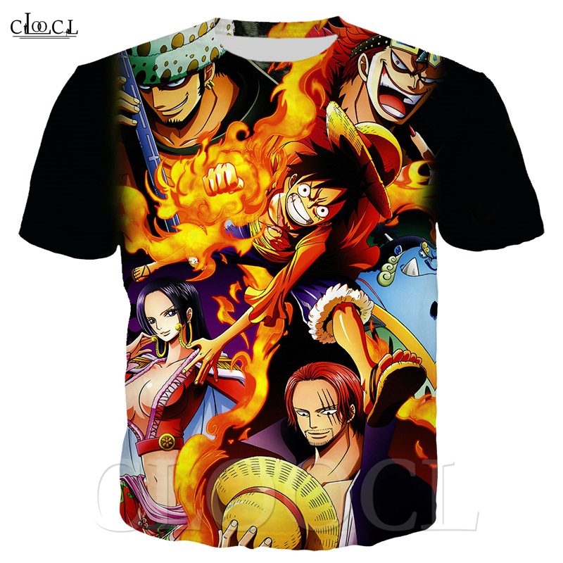 

Popular Summer Anime One Piece Monkey D. Luffy T-shirt Male Clothing 3D Print Japan Anime Short Sleeve Unisex T Shirts Casual Tops, T shirt 1