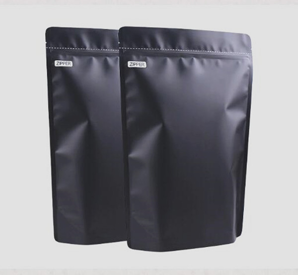 

2 pound aluminum foil zipper bag smell proof mylar stand up plastic pounch black gold white silver color food coffee dry herb flower package