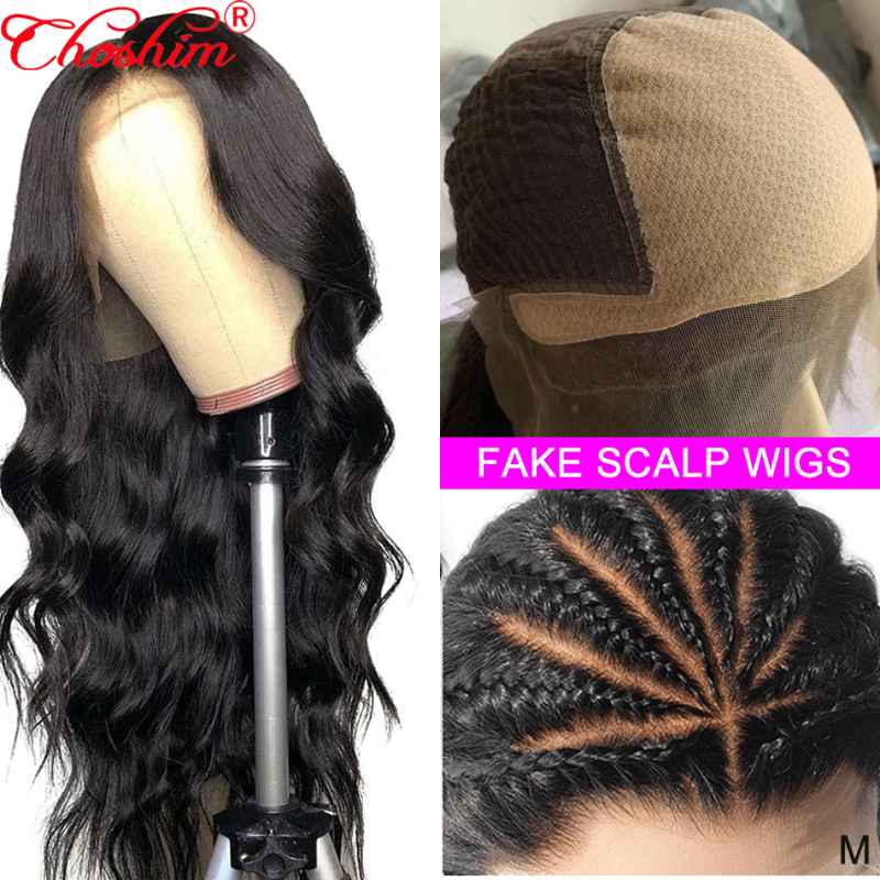 

Brazilian Body Wave Fake Scalp Wig Glueless 13x6 Lace Front Human Hair Wigs Remy PrePlucked Bleached Knots Human Hair Wig, As pic
