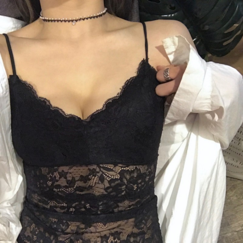 

Sexy Lace Lingerie Fashion Bras Female Strap Wrapped Chest Shirt Top Lace Lingerie Bras Women Bralette Bra CY01, White