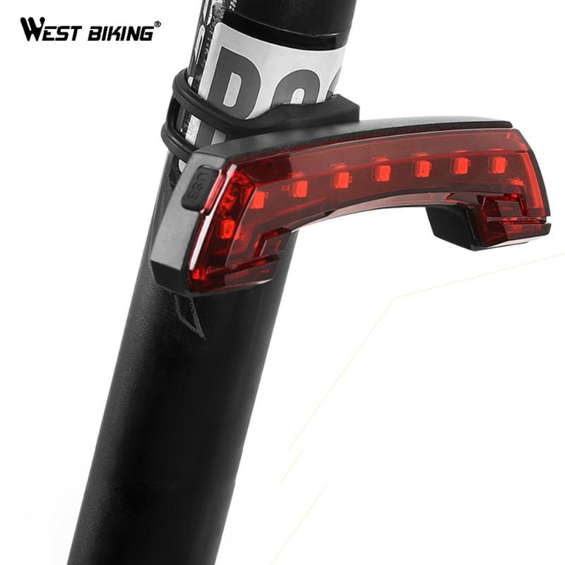 

WEST BIKING Bike Bicycle Light For MTB Mountain Waterproof LED Bike Bicycle Tail Light USB Cycling Lights Cycling Accessories