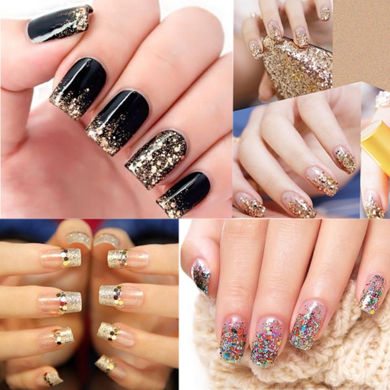 

1 Box Irregular Nail Flakes Sequins Powder Aluminum Magic Mirror Paillette Shinning DIY Manicure Nail Powder Decorations