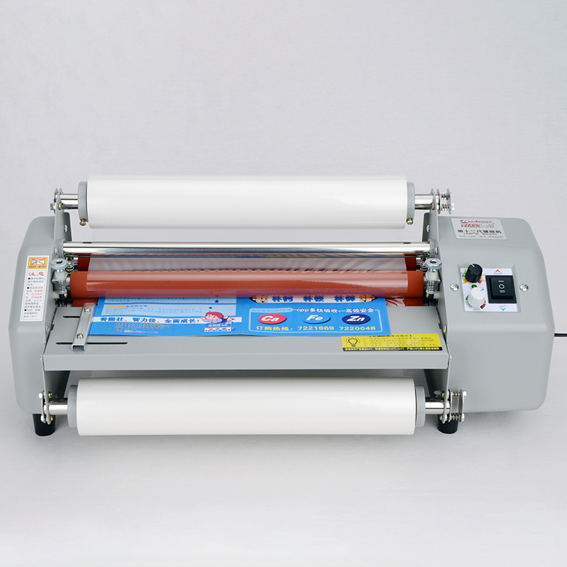 

13th 8350T Multi-function Laminator Hot Roll Laminating Machine,Adjust Speed Laminating machine