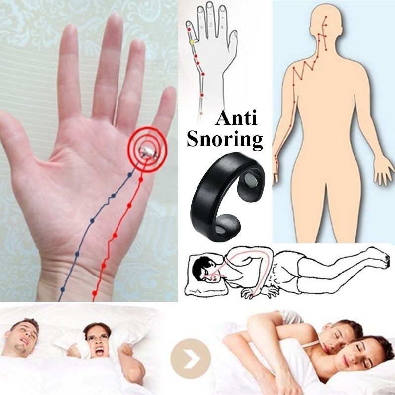 

Device Snore Stopper Finger Ring Magnetic Anti Snoring Ring Aid Acupressure Treatment Against Snoring Sleeping Breath Health Care