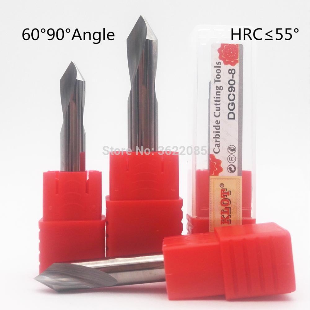 

KLOT Carbide 60/90/120 Degree Spotting Drill 3mm-16mm Countersink Cutter HRC55