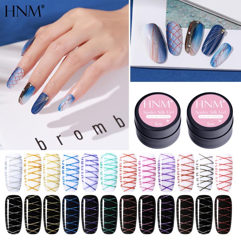 

HNM Spider Gel Nail Polish 5ML Soak off UV LED Nail Polish Gel Long Lasting Lacquer Varnish Painting Art Manicure, Img001