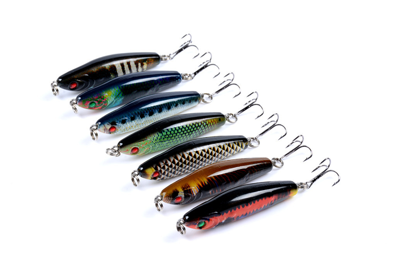 8.07‘’ Fishing Floating Topwater Popper Lure Surface Crankbait Big Game Offshore