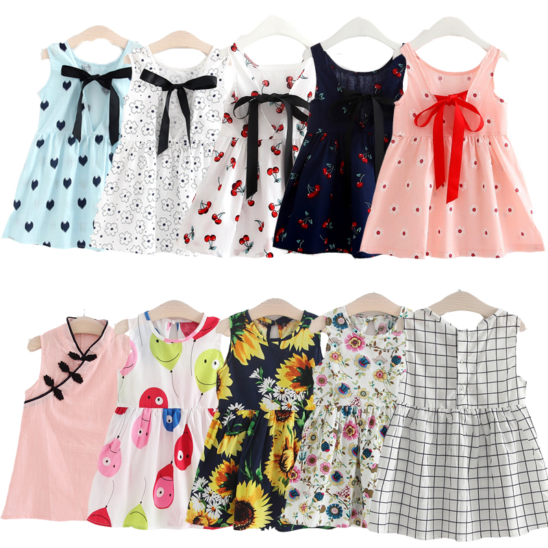 2020 2019 Summer Girls Dresses Kids Elegant Princess Dress Sleeveless Cute Sundress 2 3 4 5 6 7 8 Years Children S Clothing From Heathera 39 14 Dhgate Com