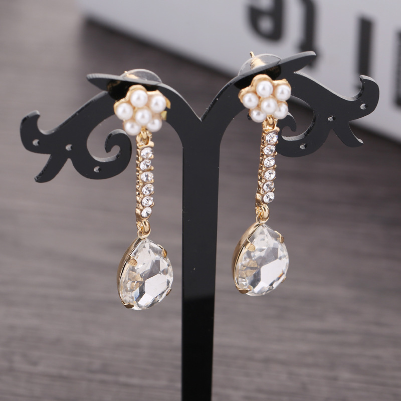 

Bride Headwear Korean Hair Hoop Between The Eyebrows Fall Frontlet Earrings Wedding Dress Marry Celestial Immortals Beautiful Ornaments