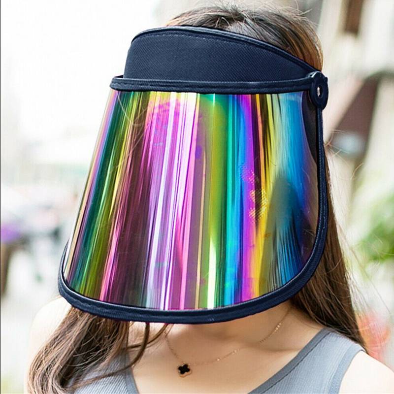 

Anti-UV Sun Hat Anti-Droplet Empty Top Hat Isolation Visor Head-mounted Safety Face Cap Protection Motorcycle Accessories, Blue