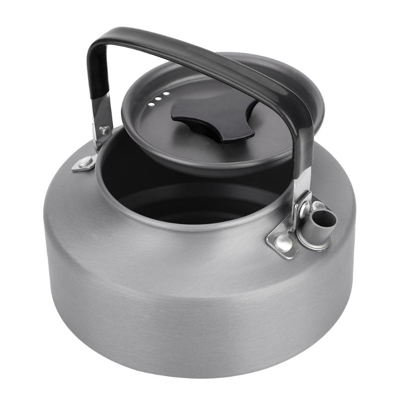 

Outdoor 1.1L Aluminum Teapot Camping Kettle Outdoor Coffee Kettle Camping Tableware Travel Tableware Picnic Set