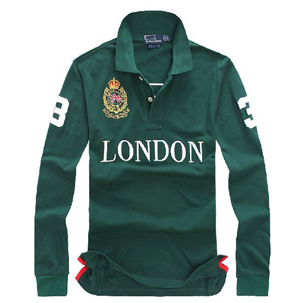 

Plus size men shirt mens long sleeve poloshirts embroidery technology cotton fashion