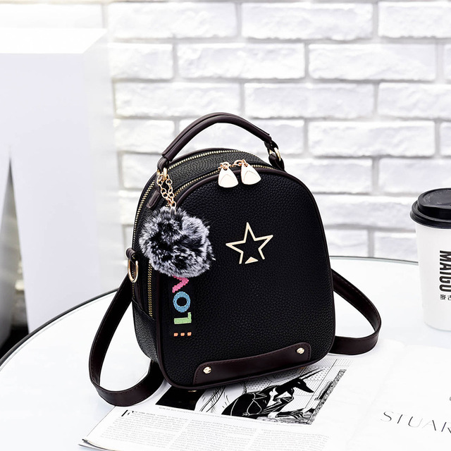 

Hot Sale Backpacks Designer Fashion Women Lady Rucksack Bag School Bags Vintage PU Leather Ladies Shoulder Bags #1942115, Black