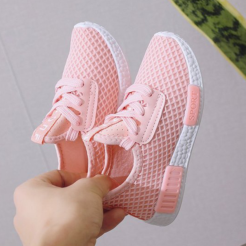 

Kid Running Sneakers 2020 Summer Children Sport Shoes Tenis Infantil Boy Basket Footwear Lightweight Breathable Girl Chaussure Enfant, White