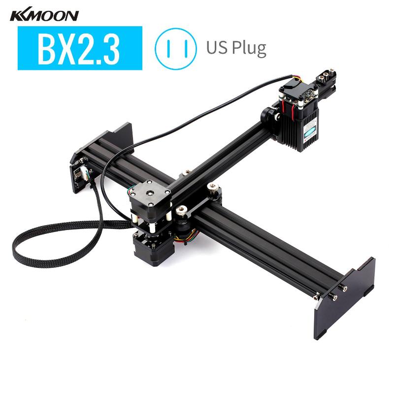 

KKMOON 20W High Speed Mini Desktop Laser Engraver Portable DIY Laser Engraving Cutter Machine Printer for Wood Leather US Plug