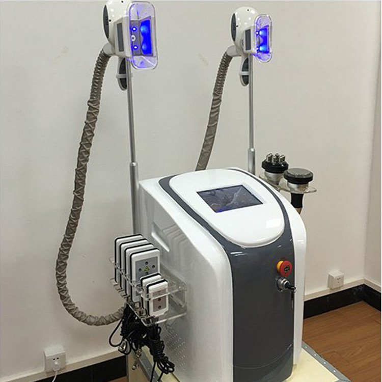 

Professional cryolipolysis fat freeze slimming body sculpting machine 2 cryo handles cavitation RF lipolaser salon equipment