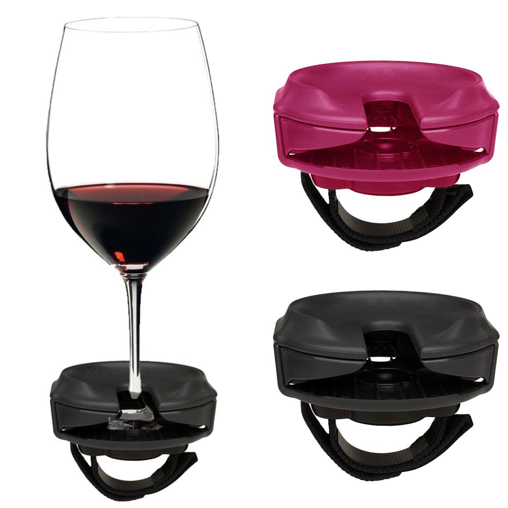 

Railing Silicone Wine Glass Holder Portable Outdoor Bar Base Rack Storage Accessories Chairs Cup Gift