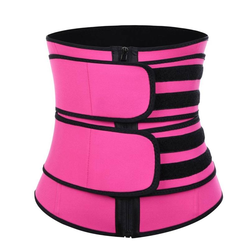 

Waist Support Trainer Slimming Belt Pull Lumbar Sauna Belly Shaping Waist Support Women Gym Tactical Fitness Belt for Sports, Red