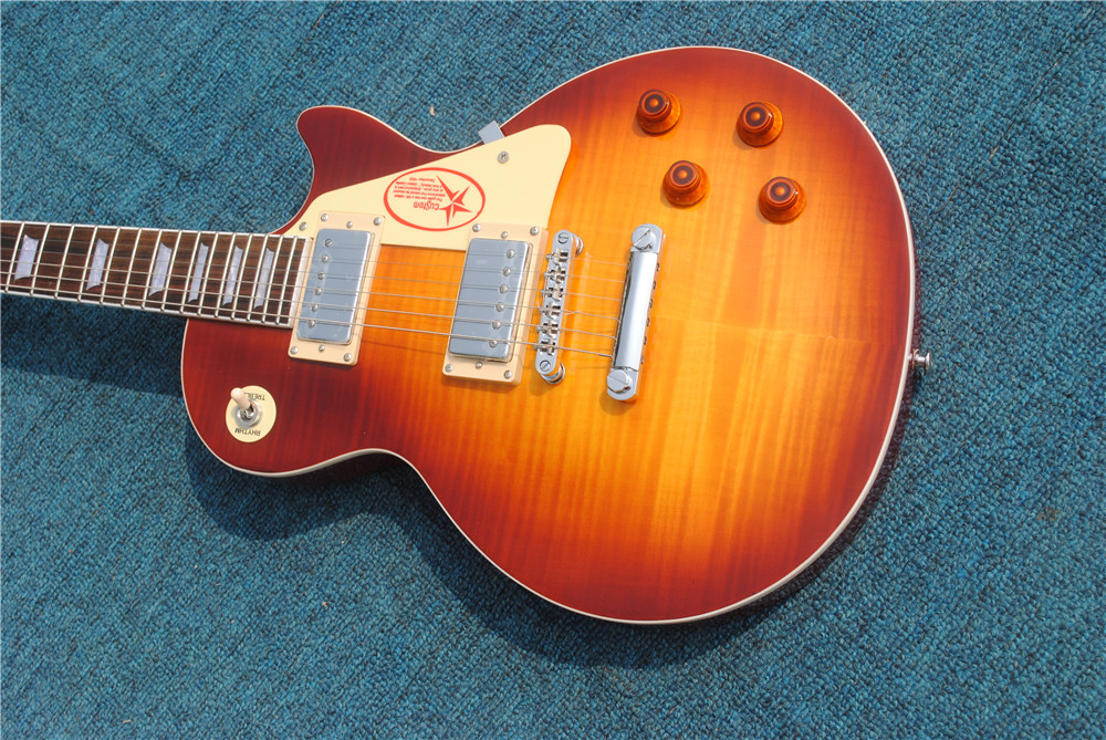 LIVRAISON GRATUITE Brand New Electric Guitar Brand OEM + Couleur Jaune Guitare ÉLECTRIQUE en Chine