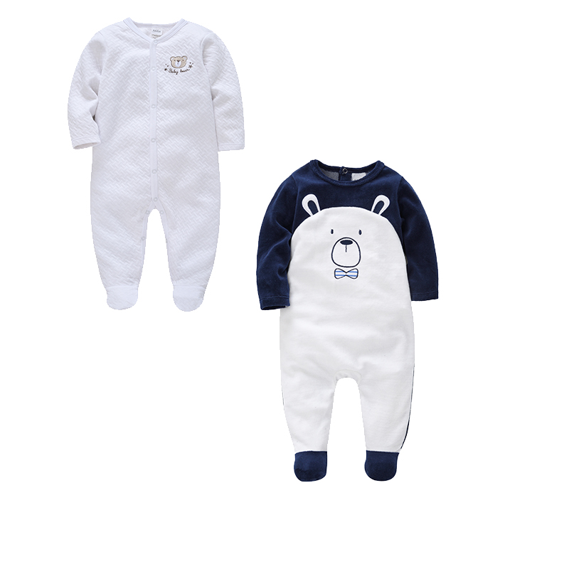 

Honeyzone 2pcs/Set Newborn Baby Clothes Infant Cute Bear Romper Full Sleeve Mamelucos Para Garcon Jumpsuit Cotton 0-12m, Ypy32113