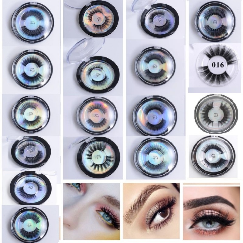 

Silk Protein False Eyelashes 3D Soft Extension Cross Black Long Full Strip Eye Lashes Makeup eyelash extensions 31 styles