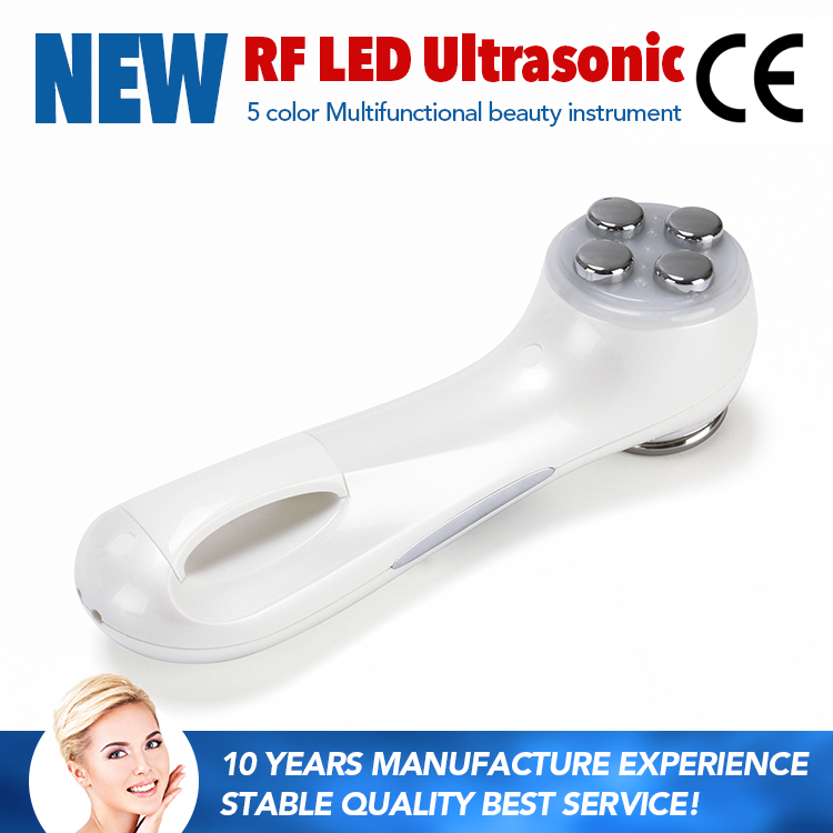 4 IN 1 Multifunction Home Use Portable No-needle Mesotherapy Machine For Skin Care RF Facial Machine With EMS Ultrasound Vibration Ion LED