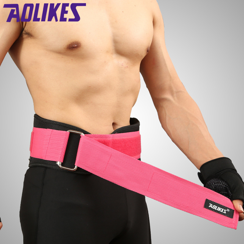

Fitness Sport Waist Support Body Building Weightlifting Bandage Protector Steel Loop Basketball Mountaineering Belt Waist Band, Blue