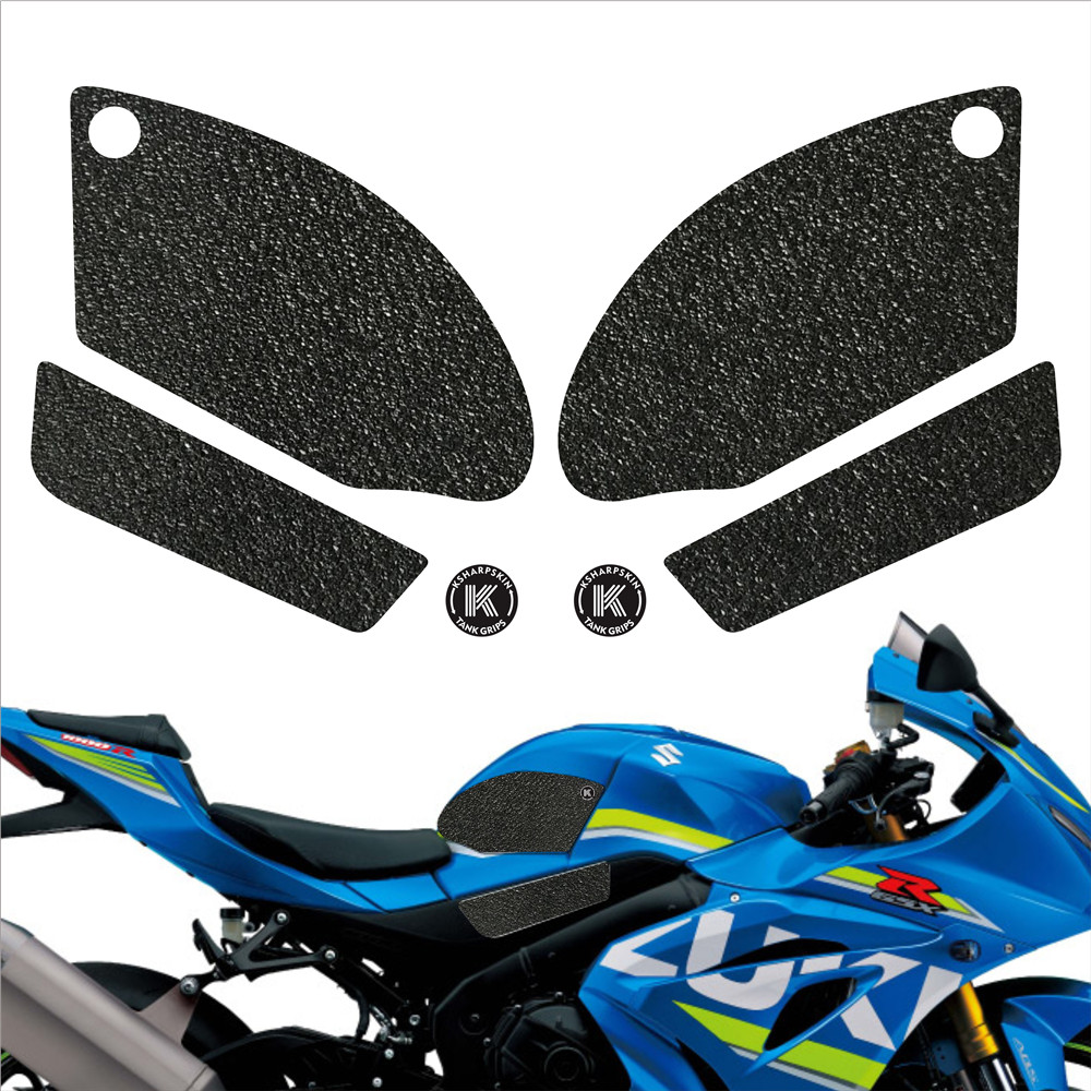 

Motorcycle knee fuel tank traction pad matte non-slip stickers side protection decals for SUZUKI 17-18 GSX-R1000 GSX-R1000R, K-tg01-143-cle