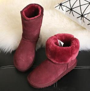 

2020 Cheap In Stock Half Boots 12color Winter Snow Boots sexy WGG womens snow boots Winter warm Boot cotton padded shoes, Rose red