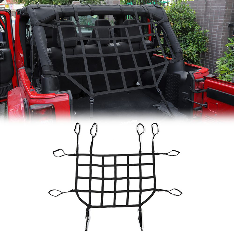 

Car Trunk Roof Luggage Carrier Cargo Basket Trail Net For Wrangler JK 2007-2017 High Quality Auto Exterior Accessories