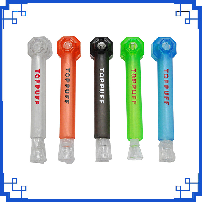 

2019 Portable Water Hookah Screw on Bottle Converter Toppuff with glass rig portable Water Puff bottle 0266249