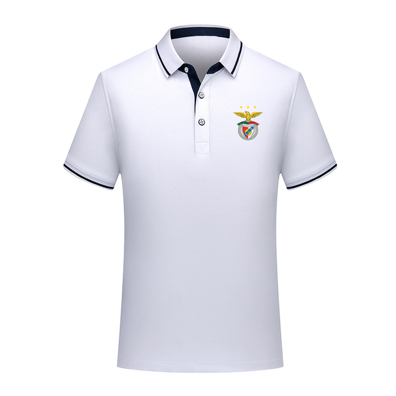 

Thai version quality benfica spring and summer new cotton football polo shirt men's short-sleeved lapel unisex polo can DIY custom men's p