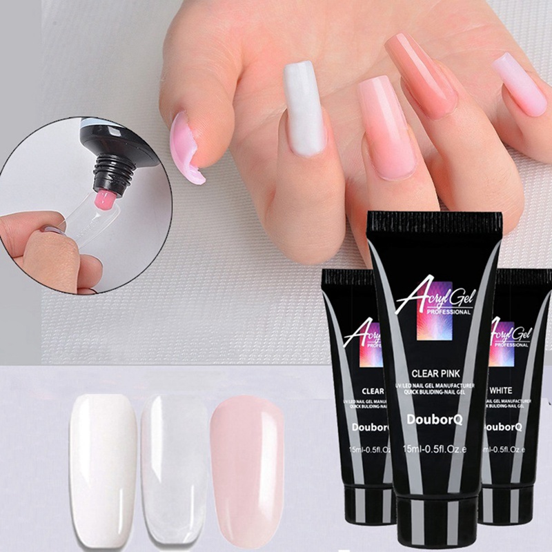 

Hot Sale Nails Fake Tips Thick Jell Acrylic Gel Set Finger Extend Brush Nail Tool UV, Na2045pk