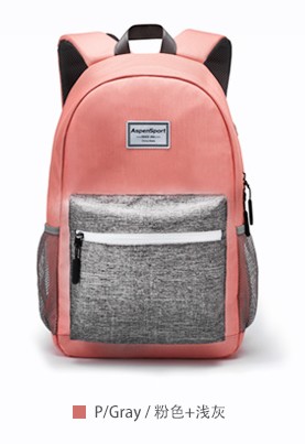 Pink + light grey