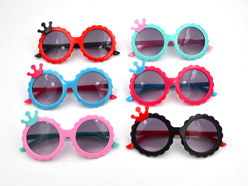 

Fashion Crown Children Sunglasses UV Protection Outdoor Kid Baby Boys and Girl Sun Glasses Retro Eyewear 24pcs/lot