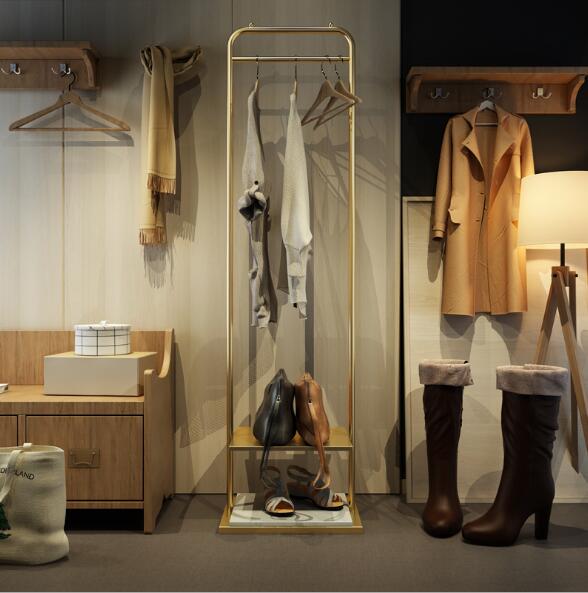 Clothes rack Bedroom Furniture Hotel Hanging cloth racks in residential quarters High-grade hanger landing-image-482373557