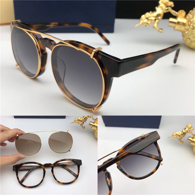 

New fashion designer sunglasses 1090 square frame detachable lens optical glasses and sunglasses series style high quality uv400 lens, White;black