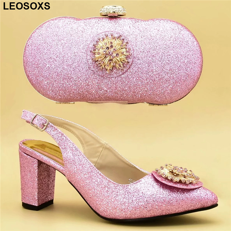 

Fashion Shoes 2020 Women Pumps Italian Shoe and Bag Set for Party In Women Shoe 2018 Nigerian Party, Red