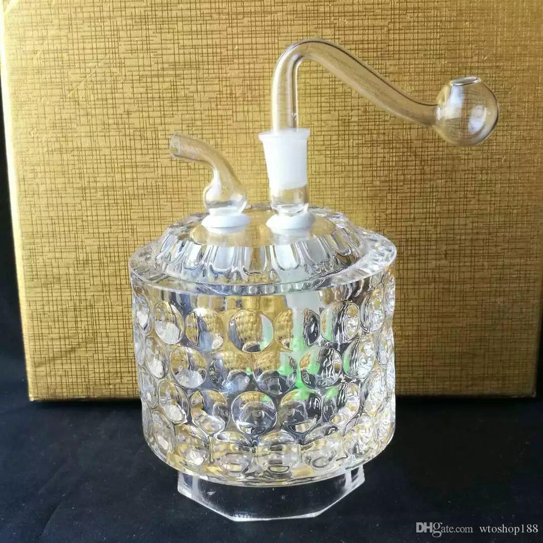 

The water cube water bottle Wholesale Glass bongs Oil Burner Glass Water Pipes Oil Rigs Smoking Free