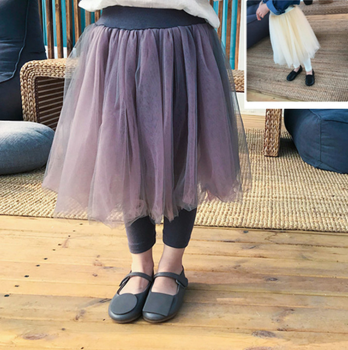 tulle skirt with leggings