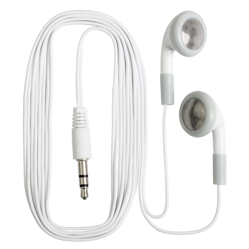

white Cheapest Disposable Earphones earset earbud for bus or train or plane/gift for Museum Concert For School Wholesale factory price