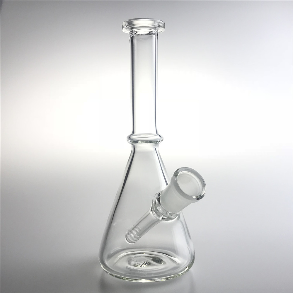 

6 Inch 14mm Female Glass Water Bongs Straight Hookah Mini Oil Rigs Dab Recycler Beaker Bong Thick Rig for Smoking