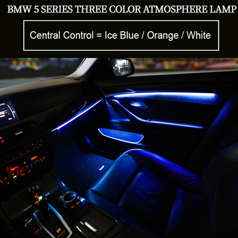 

Car Interior Decorative Led Ambient Door Light Stripes Atmosphere Light With 3/9 Colors For BMW 5 Series F10/F11/F18/F15 14-18