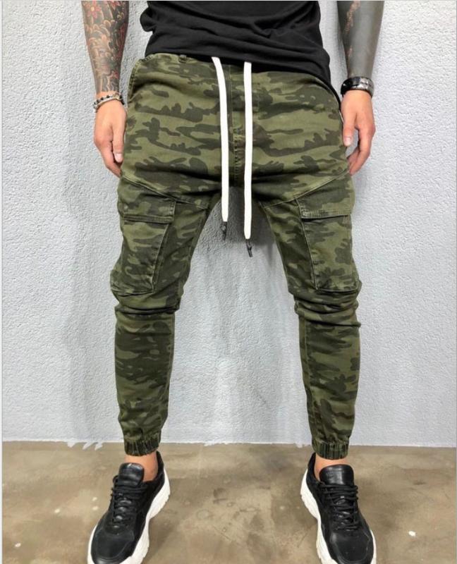 

New Arrival Men' Camouflage jeans Slim Fit Design Denim Skinny Jeans Men New 2020 Spring Autumn Clothing Good Quality, Army green