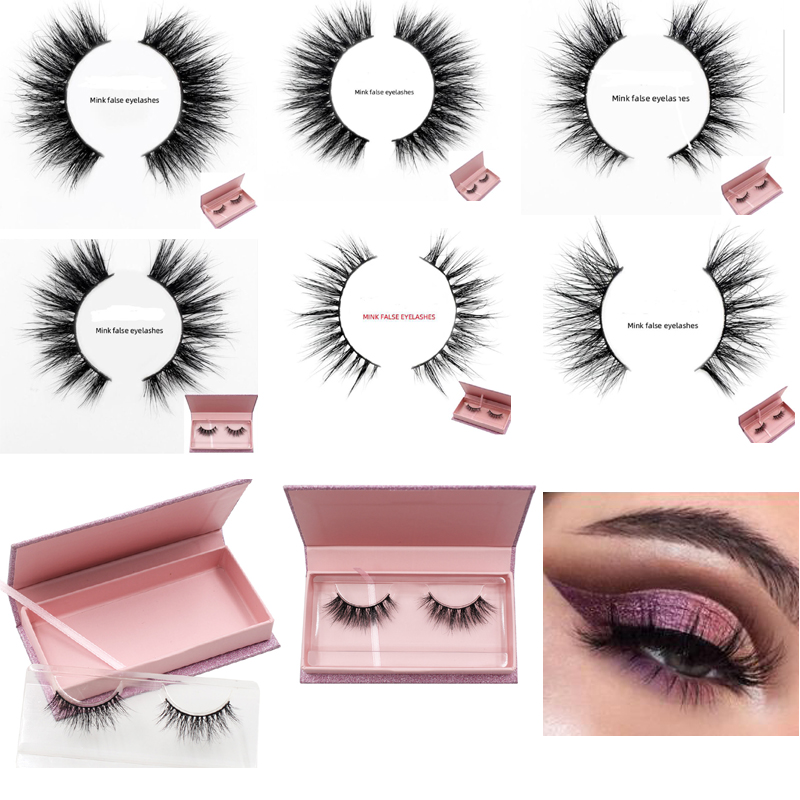 

NEW Eyelashes 3D Real Mink Eyelashes Natural Long False 100% Hand Made False Lashes Eye Extension cilios Long lasting