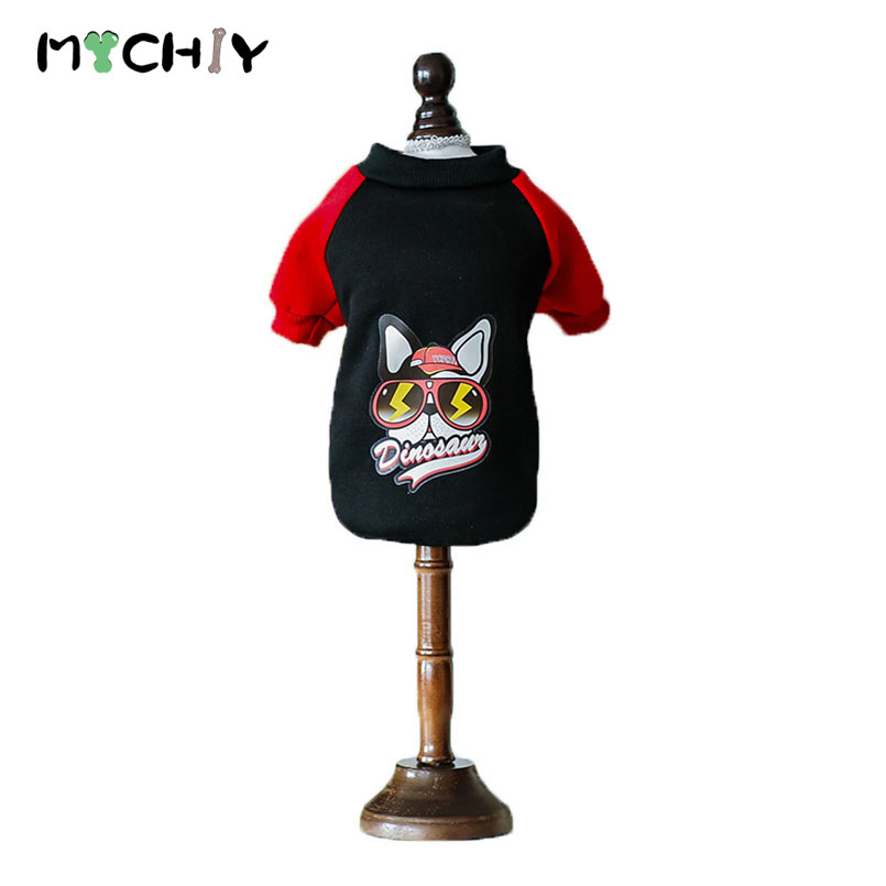 

MYCHIY Clothes For Dogs Pet Splice Sweater Autumn Cotton Breathable Coat Leisure Style Dog Clothing For Pets Animals Costume, Black