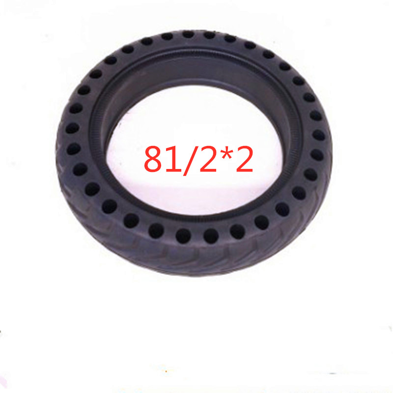 

21cm Rubber Solid Rear Tire with Hollow Design for M365 Electric Scooter Skateboard Accessories