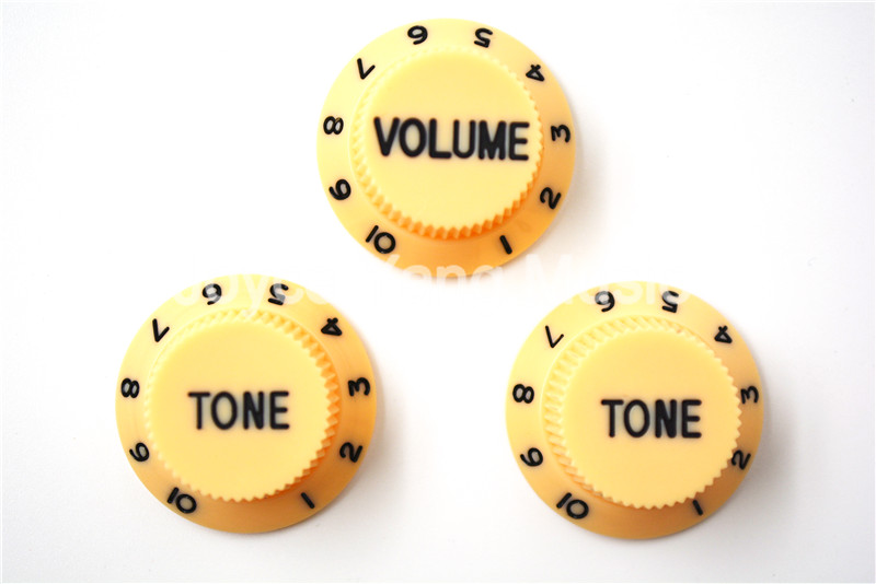 

Cream Dark Blue 1 Volume&2 Tone Electric Guitar Control Knobs For Fender ST/SQ Style Electric Guitar Free Shipping Wholesales