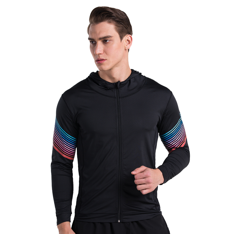 

Men Sweaters Hoody Coat Jacket Fitness Jogger Exercise Clothes Clothing Fashion Casual Long Sleeve, Silver
