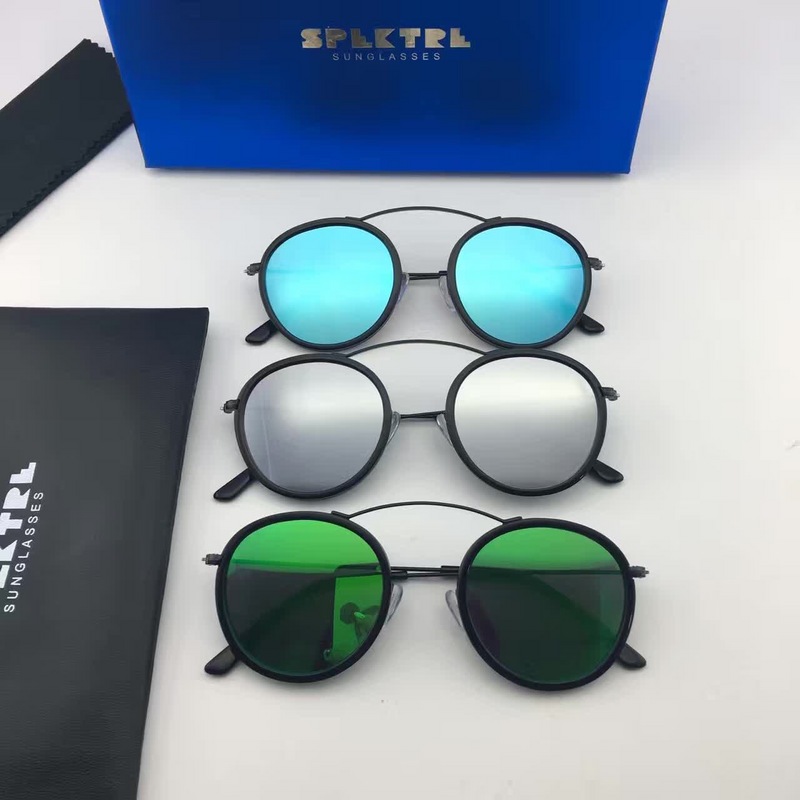 

Luxury-SPEKTRE sunglasses MET-RO 2 rotondi round metallo metal unisex new with Box